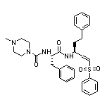 4-Methyl-N-[(S)-1-oxo-3-phenyl-1-[[(S)-5-phenyl-1-(phenylsulfonyl)pent-1-en-3-yl]amino]propan-2-yl]piperazine-1-carboxamide