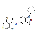 5-[(R)-1-(3,5-Dichloropyridin-4-yl)ethoxy]-3-iodo-1-(tetrahydro-2H-pyran-2-yl)-1H-indazole