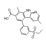 5-[3-(Ethylsulfonyl)phenyl]-3,8-dimethyl-9H-pyrido[2,3-b]indole-7-carboxylic Acid