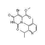 Methyl 5-Bromo-3-(2-isopropyl-4-methylpyridin-3-yl)-2,6-dioxo-1,2,3,6-tetrahydropyrimidine-4-carboxylate