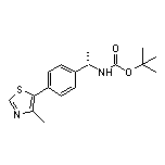 (S)-N-Boc-1-[4-(4-methyl-5-thiazolyl)phenyl]ethanamine