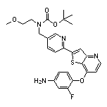 4-[[2-[5-[[Boc(2-methoxyethyl)amino]methyl]-2-pyridyl]-7-thieno[3,2-b]pyridyl]oxy]-3-fluoroaniline