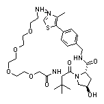 (2S,4R)-1-[(S)-17-Amino-2-(tert-butyl)-4-oxo-6,9,12,15-tetraoxa-3-azaheptadecan-1-oyl]-4-hydroxy-N-[4-(4-methylthiazol-5-yl)benzyl]pyrrolidine-2-carboxamide