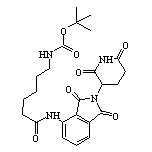 6-(Boc-amino)-N-[2-(2,6-dioxo-3-piperidyl)-1,3-dioxo-4-isoindolinyl]hexanamide