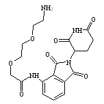 2-[2-(2-Aminoethoxy)ethoxy]-N-[2-(2,6-dioxo-3-piperidyl)-1,3-dioxo-4-isoindolinyl]acetamide