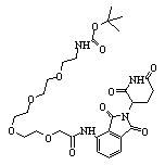 14-(Boc-amino)-N-[2-(2,6-dioxo-3-piperidyl)-1,3-dioxo-4-isoindolinyl]-3,6,9,12-tetraoxatetradecan-1-amide