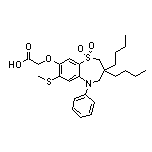 2-[[3,3-Dibutyl-7-(methylthio)-1,1-dioxido-5-phenyl-2,3,4,5-tetrahydrobenzo[b][1,4]thiazepin-8-yl]oxy]acetic Acid