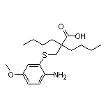 2-[[(2-Amino-5-methoxyphenyl)thio]methyl]-2-butylhexanoic Acid