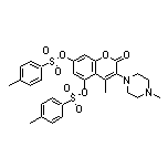 4-Methyl-3-(4-methylpiperazin-1-yl)-2-oxo-2H-chromene-5,7-diyl Bis(4-methylbenzenesulfonate)