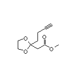 Methyl 2-(3-Butynyl)-1,3-dioxolane-2-acetate