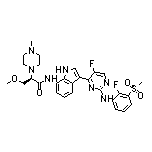 (R)-N-(3-[5-Fluoro-2-[[2-fluoro-3-(methylsulfonyl)phenyl]amino]pyrimidin-4-yl]-1H-indol-7-yl]-3-methoxy-2-(4-methylpiperazin-1-yl)propanamide