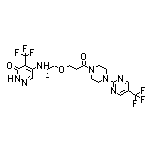 (S)-5-[[1-[3-Oxo-3-[4-[5-(trifluoromethyl)pyrimidin-2-yl]piperazin-1-yl]propoxy]propan-2-yl]amino]-4-(trifluoromethyl)pyridazin-3(2H)-one