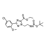 Ethyl 1-[2-(Boc-amino)ethyl]-3-(5-chloro-2-methoxyphenyl)-1H-1,2,4-triazole-5-carboxylate