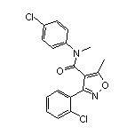 3-(2-Chlorophenyl)-N-(4-chlorophenyl)-N,5-dimethylisoxazole-4-carboxamide