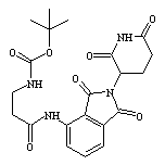 3-(Boc-amino)-N-[2-(2,6-dioxo-3-piperidyl)-1,3-dioxo-4-isoindolinyl]propanamide