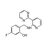 5-Fluoro-2-[[[3-(2-pyrimidinyl)-2-pyridyl]amino]methyl]phenol