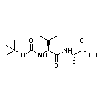 (S)-2-[(S)-2-[(tert-Butoxycarbonyl)amino]-3-methylbutanamido]propanoic Acid