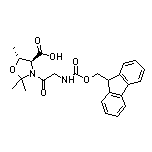 (4S,5R)-3-[2-(Fmoc-amino)acetyl]-2,2,5-trimethyloxazolidine-4-carboxylic Acid