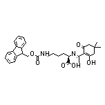 (R)-6-(Fmoc-amino)-2-[[1-(2-hydroxy-4,4-dimethyl-6-oxocyclohex-1-en-1-yl)ethylidene]amino]hexanoic Acid