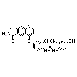 4-[3-Chloro-4-[3-(2-chloro-4-hydroxyphenyl)ureido]phenoxy]-7-methoxyquinoline-6-carboxamide