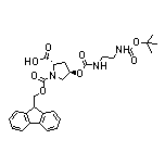 (2S,4R)-1-Fmoc-4-[[[2-(Boc-amino)ethyl]carbamoyl]oxy]pyrrolidine-2-carboxylic Acid