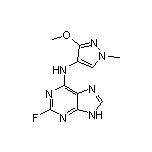 2-Fluoro-N-(3-methoxy-1-methyl-4-pyrazolyl)-9H-purin-6-amine