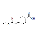 4-(2-Ethoxy-2-oxoethylidene)cyclohexanecarboxylic Acid