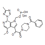 [3-[2-(4-Benzoylpiperazin-1-yl)-2-oxoacetyl]-4-methoxy-7-(3-methyl-1H-1,2,4-triazol-1-yl)-1H-pyrrolo[2,3-c]pyridin-1-yl]methyl Dihydrogen Phosphate