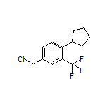 4-Cyclopentyl-3-(trifluoromethyl)benzyl Chloride