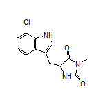 5-[(7-Chloro-3-indolyl)methyl]-3-methylimidazolidine-2,4-dione