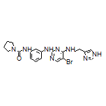 N-[3-[[4-[[2-(4-Imidazolyl)ethyl]amino]-5-bromo-2-pyrimidinyl]amino]phenyl]pyrrolidine-1-carboxamide