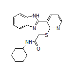 2-[[3-(2-Benzimidazolyl)-2-pyridyl]thio]-N-cyclohexylacetamide