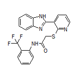 2-[[3-(2-Benzimidazolyl)-2-pyridyl]thio]-N-[2-(trifluoromethyl)phenyl]acetamide