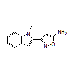 5-Amino-3-(1-methyl-2-indolyl)isoxazole