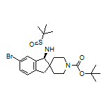 (R)-N-[(S)-1’-Boc-5-bromo-1,3-dihydrospiro[indene-2,4’-piperidin]-3-yl]-2-methyl-2-propanesulfinamide