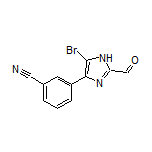 3-(5-Bromo-2-formyl-4-imidazolyl)benzonitrile