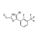 5-Bromo-4-[2-fluoro-3-(trifluoromethyl)phenyl]imidazole-2-carbaldehyde