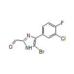 5-Bromo-4-(3-chloro-4-fluorophenyl)imidazole-2-carbaldehyde