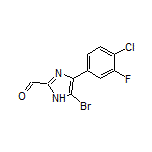 5-Bromo-4-(4-chloro-3-fluorophenyl)imidazole-2-carbaldehyde