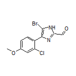 5-Bromo-4-(2-chloro-4-methoxyphenyl)imidazole-2-carbaldehyde