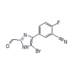 5-(5-Bromo-2-formyl-4-imidazolyl)-2-fluorobenzonitrile