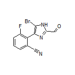 2-(5-Bromo-2-formyl-4-imidazolyl)-3-fluorobenzonitrile