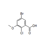 5-Bromo-2-chloro-3-methoxybenzoic Acid