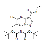 Ethyl 5-Chloro-7-[bis(Boc)amino]-6-methylpyrazolo[1,5-a]pyrimidine-3-carboxylate