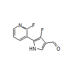 4-Fluoro-5-(2-fluoro-3-pyridyl)pyrrole-3-carbaldehyde