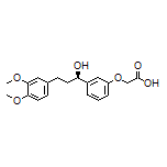 (R)-2-[3-[3-(3,4-Dimethoxyphenyl)-1-hydroxypropyl]phenoxy]acetic Acid