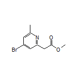 Methyl 4-Bromo-6-methylpyridine-2-acetate