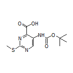 5-(Boc-amino)-2-(methylthio)pyrimidine-4-carboxylic Acid