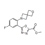 Methyl 5-[5-Fluoro-2-(2-oxa-6-azaspiro[3.3]heptan-6-yl)phenyl]-1,3,4-oxadiazole-2-carboxylate