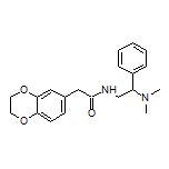 2-(2,3-Dihydrobenzo[b][1,4]dioxin-6-yl)-N-[2-(dimethylamino)-2-phenylethyl]acetamide